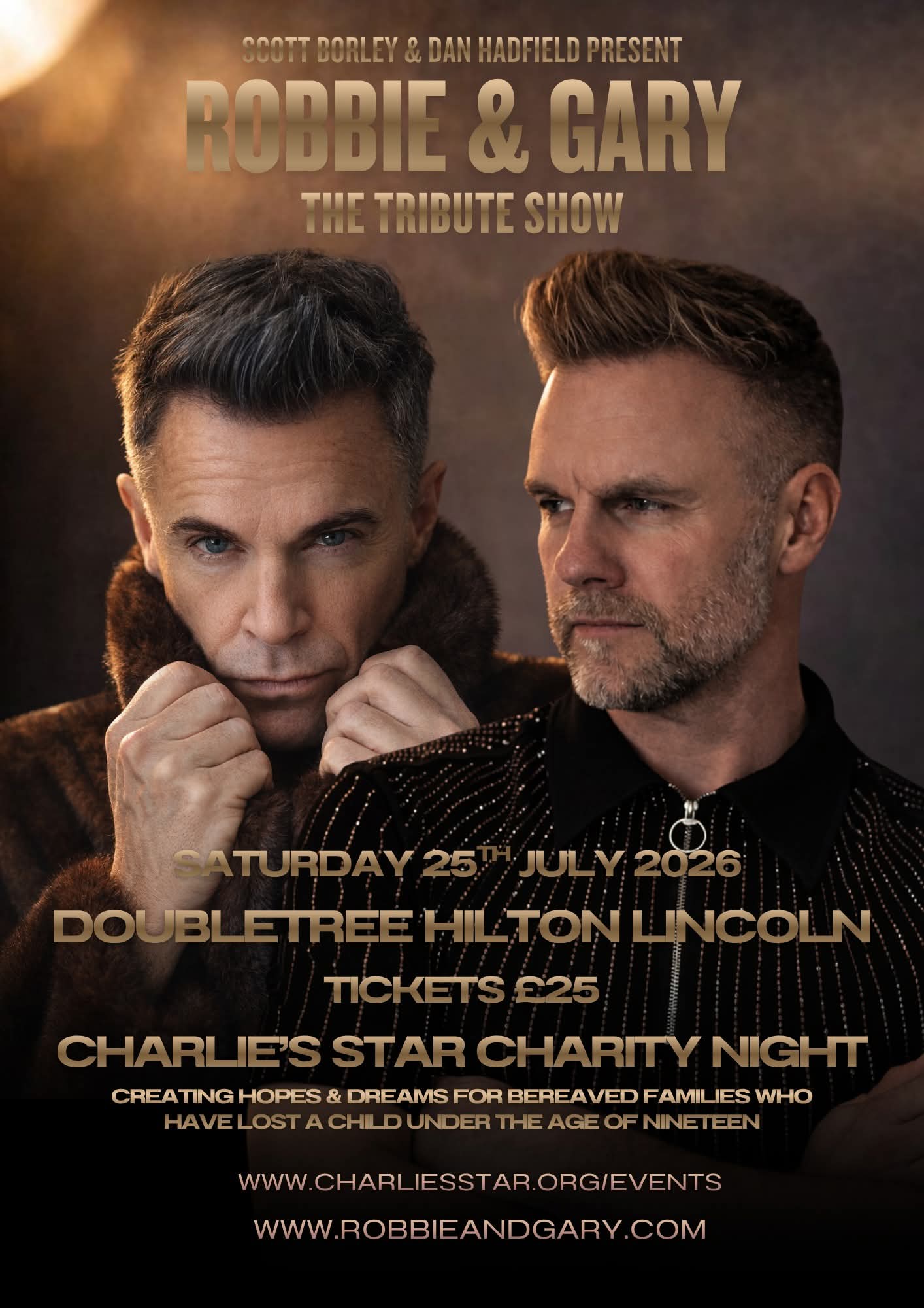 Charlie’s Star Charity Night: Robbie & Gary – The Tribute Show